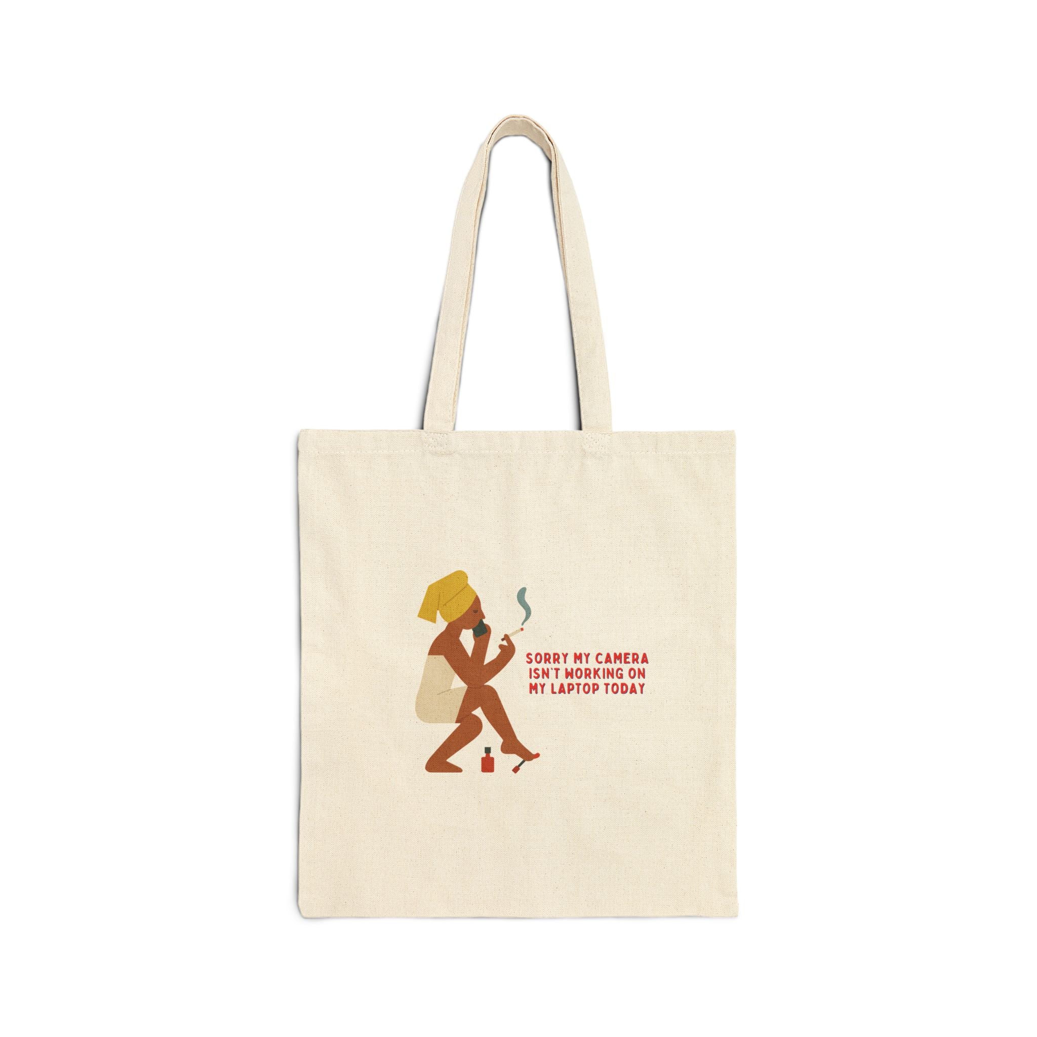 WFH Day Cotton Canvas Tote