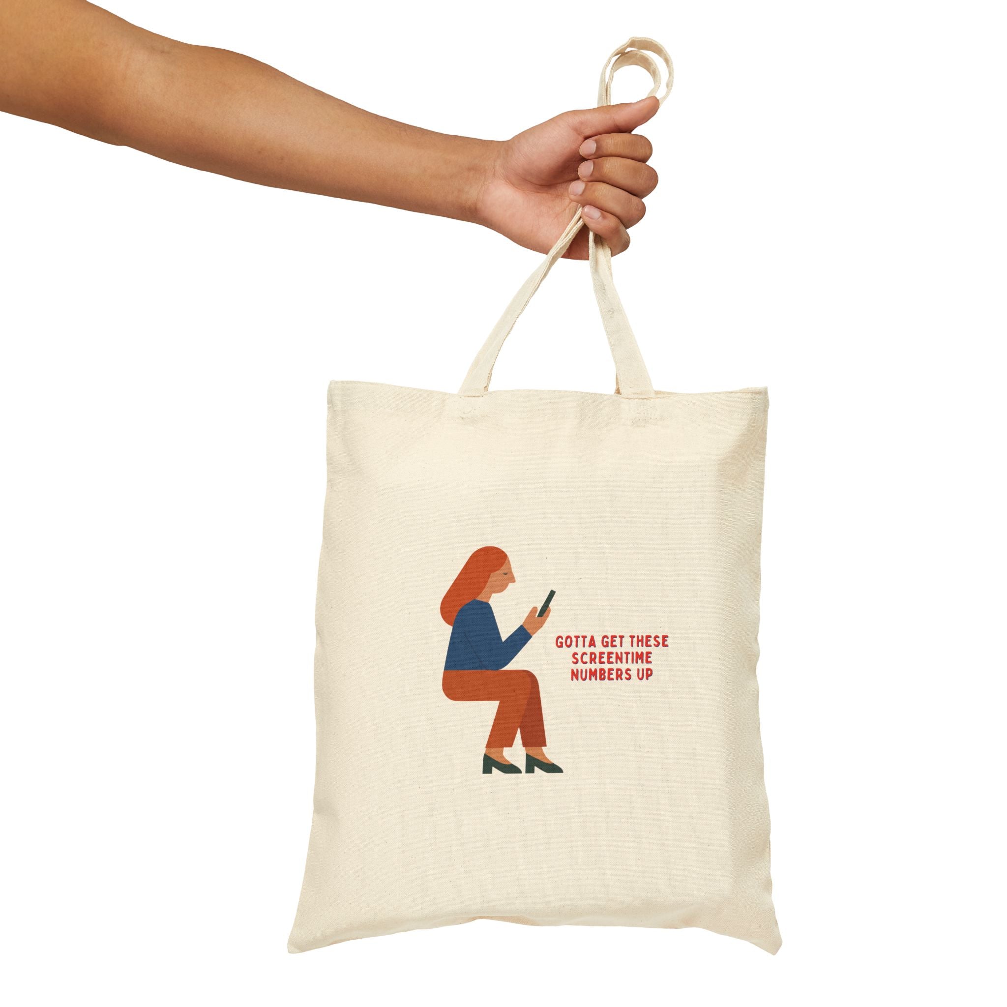 Screentime Cotton Canvas Tote