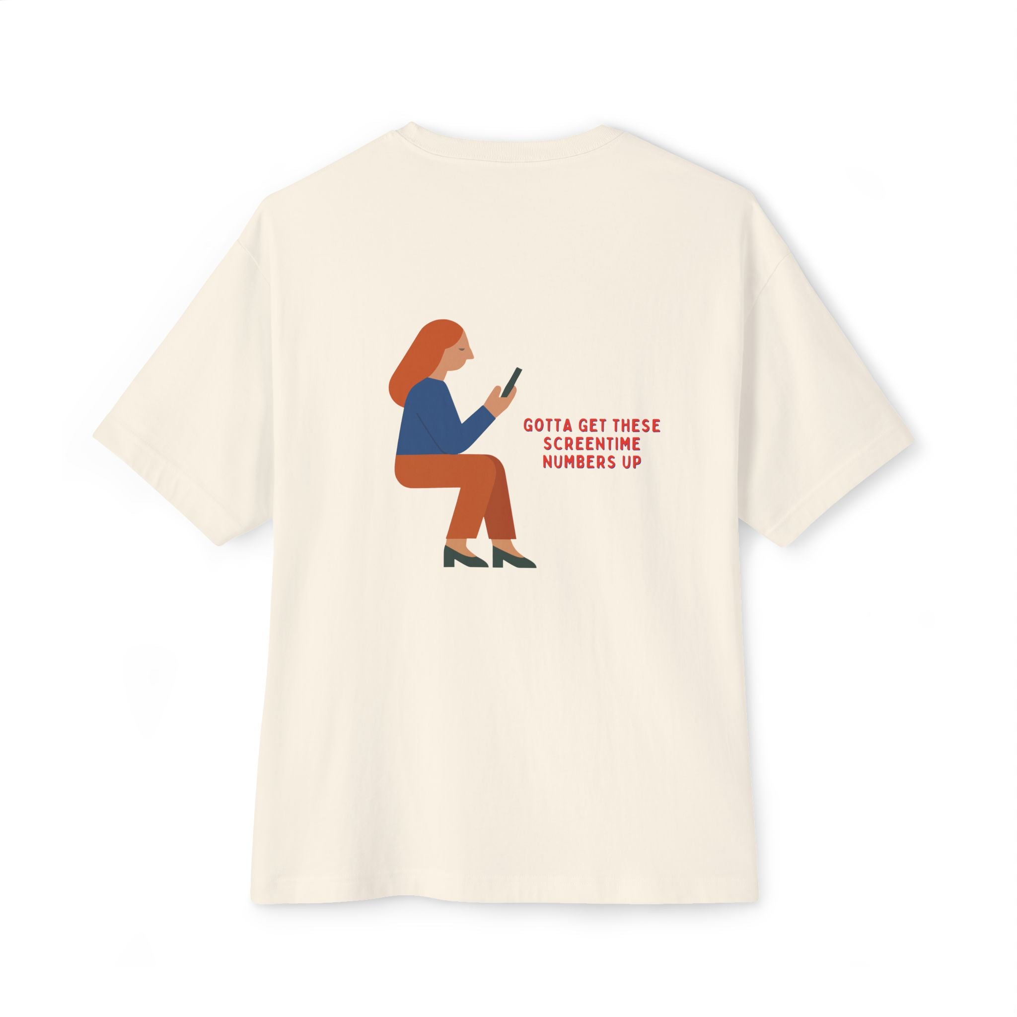 Screentime Oversize Unisex Graphic Tee