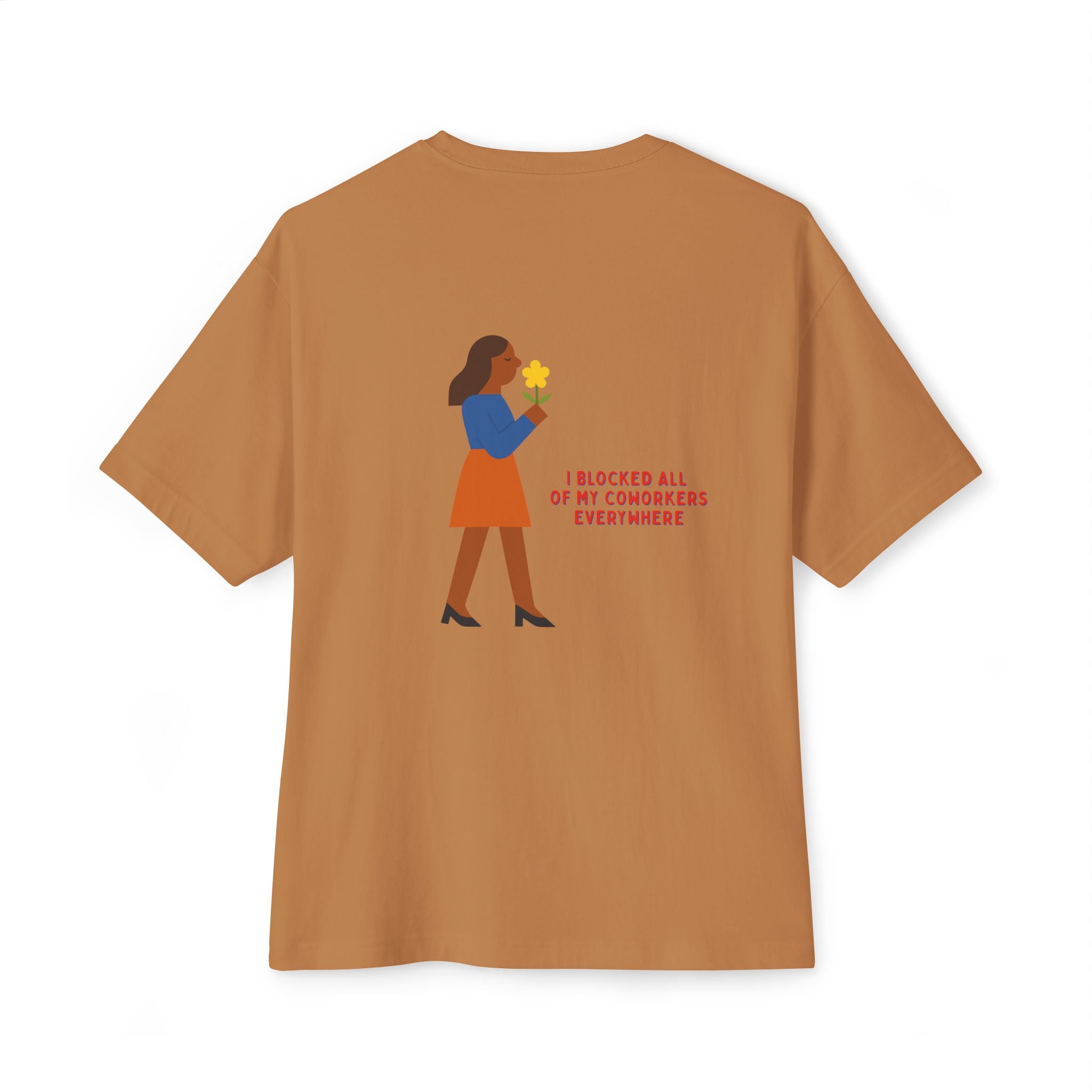 Blocked Coworkers Oversize Unisex Graphic Tee