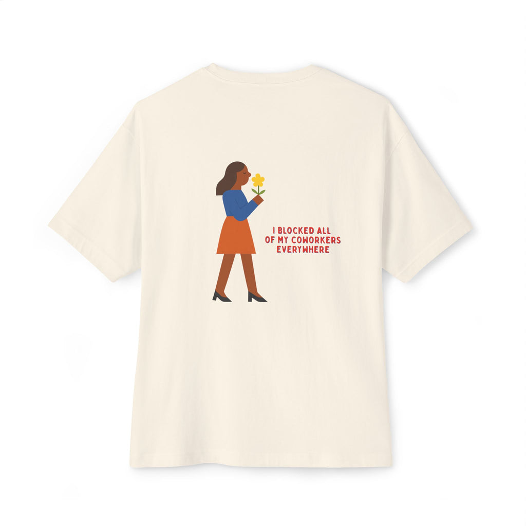 Blocked Coworkers Oversize Unisex Graphic Tee