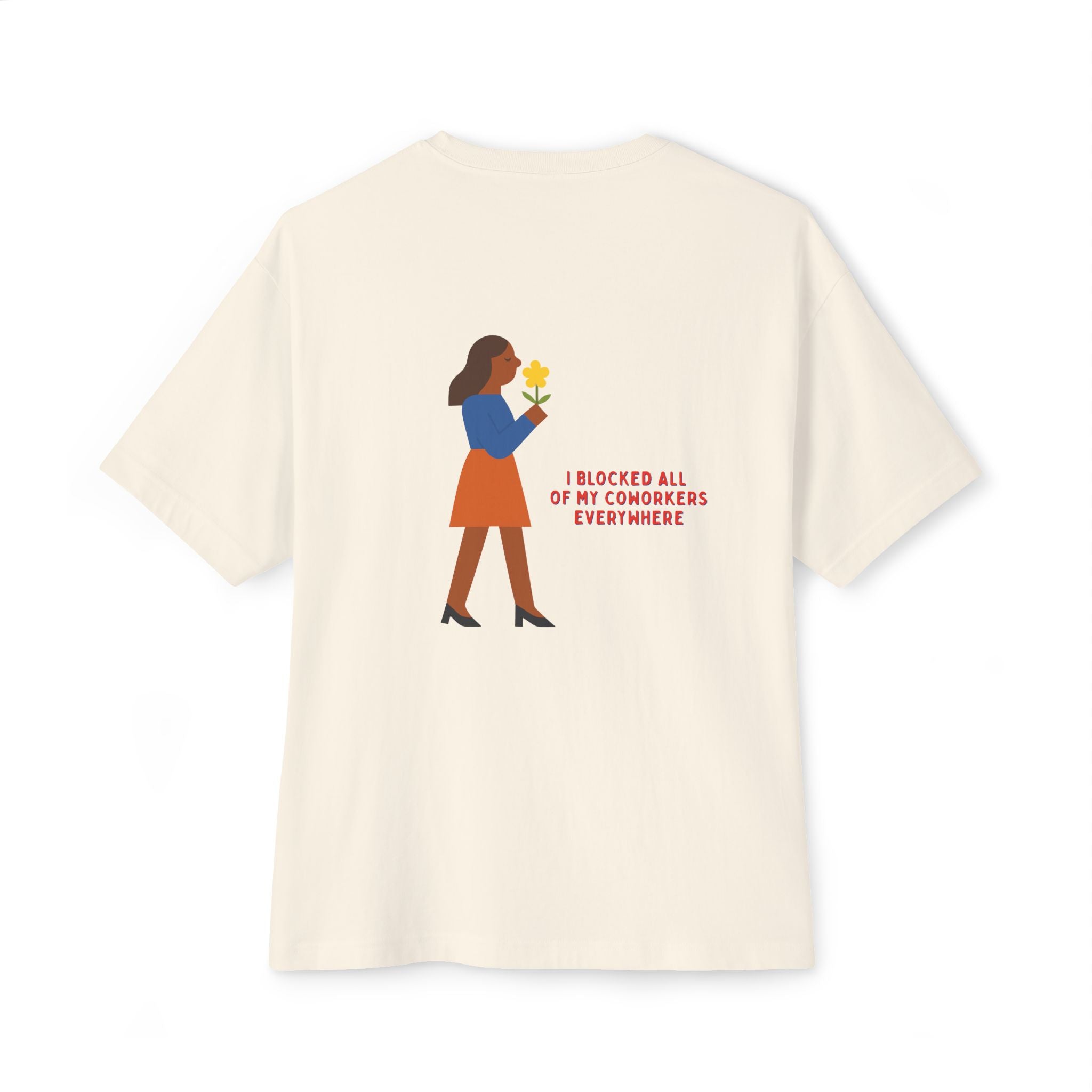 Blocked Coworkers Oversize Unisex Graphic Tee
