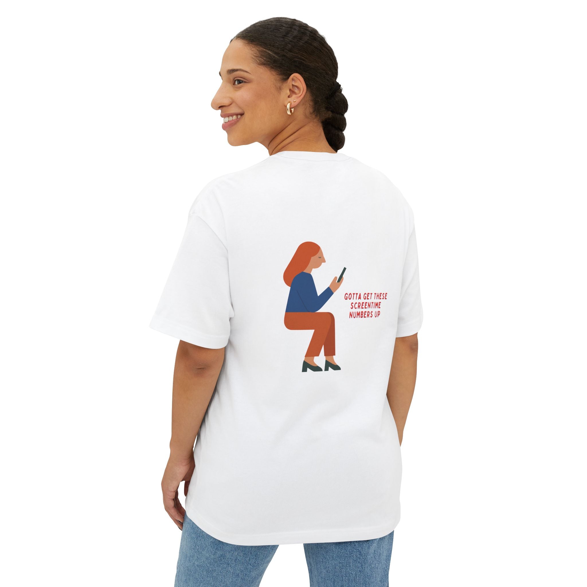 Screentime Oversize Unisex Graphic Tee