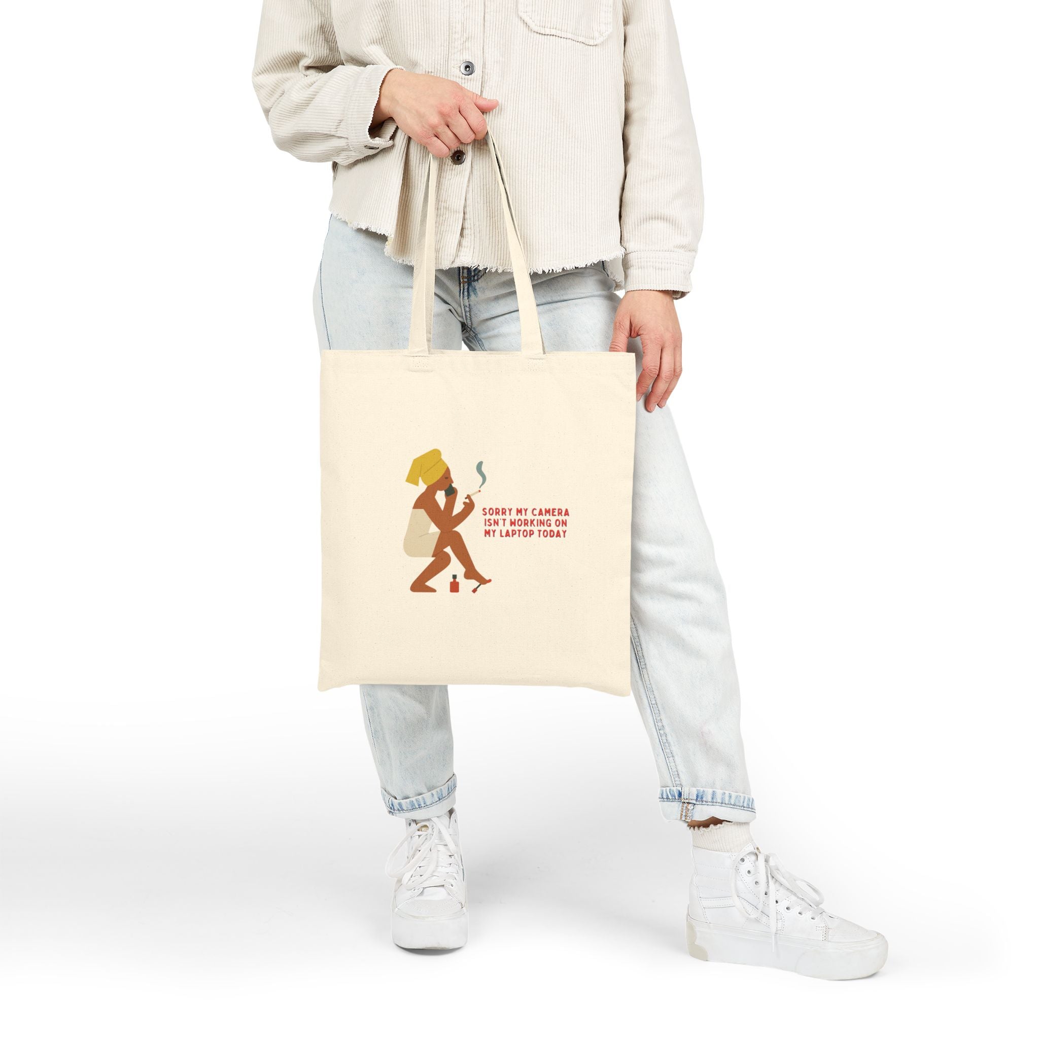 WFH Day Cotton Canvas Tote