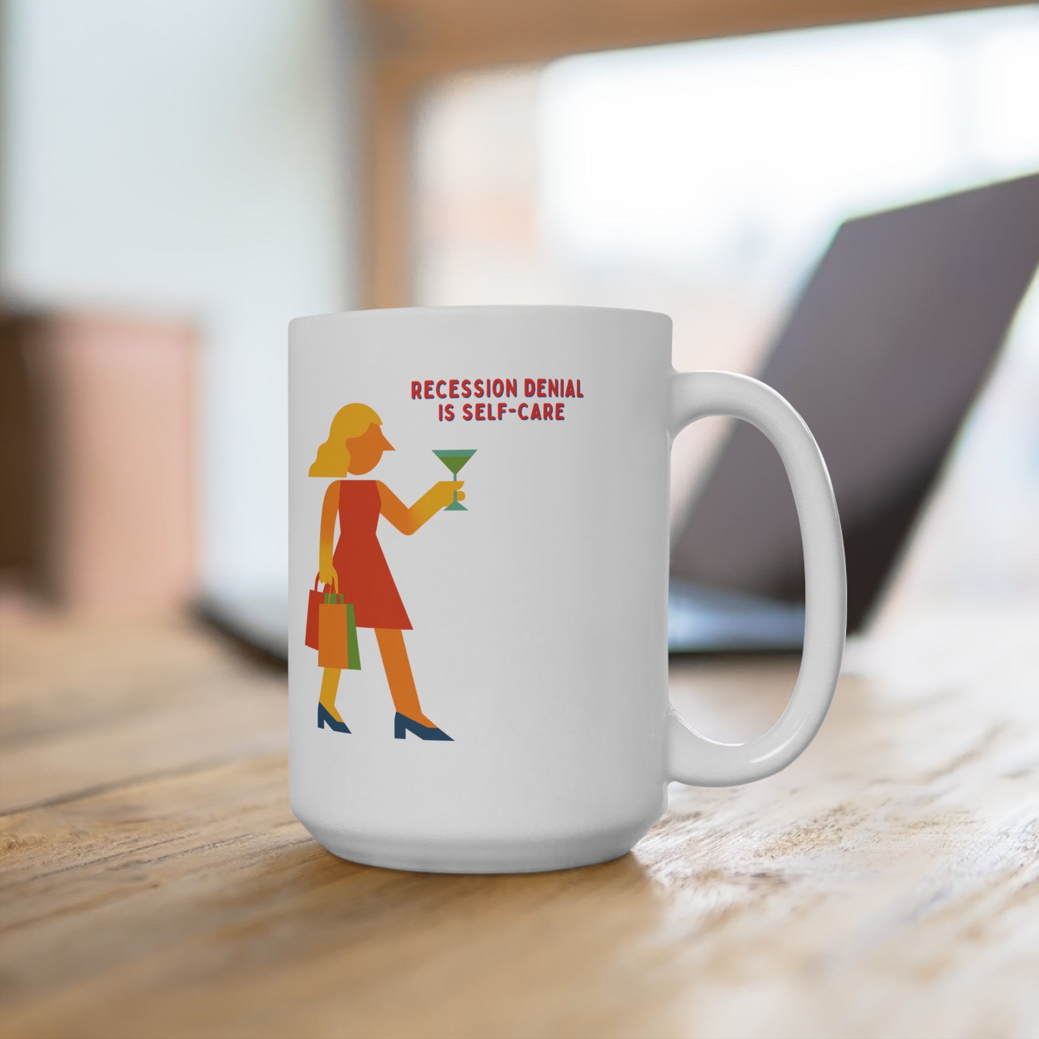 Recession Denial Ceramic Mug