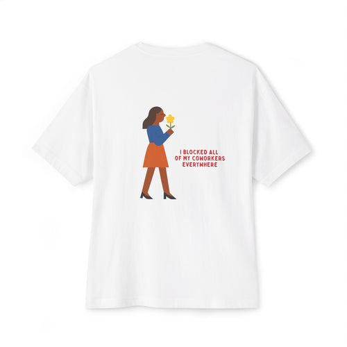 Blocked Coworkers Oversize Unisex Graphic Tee