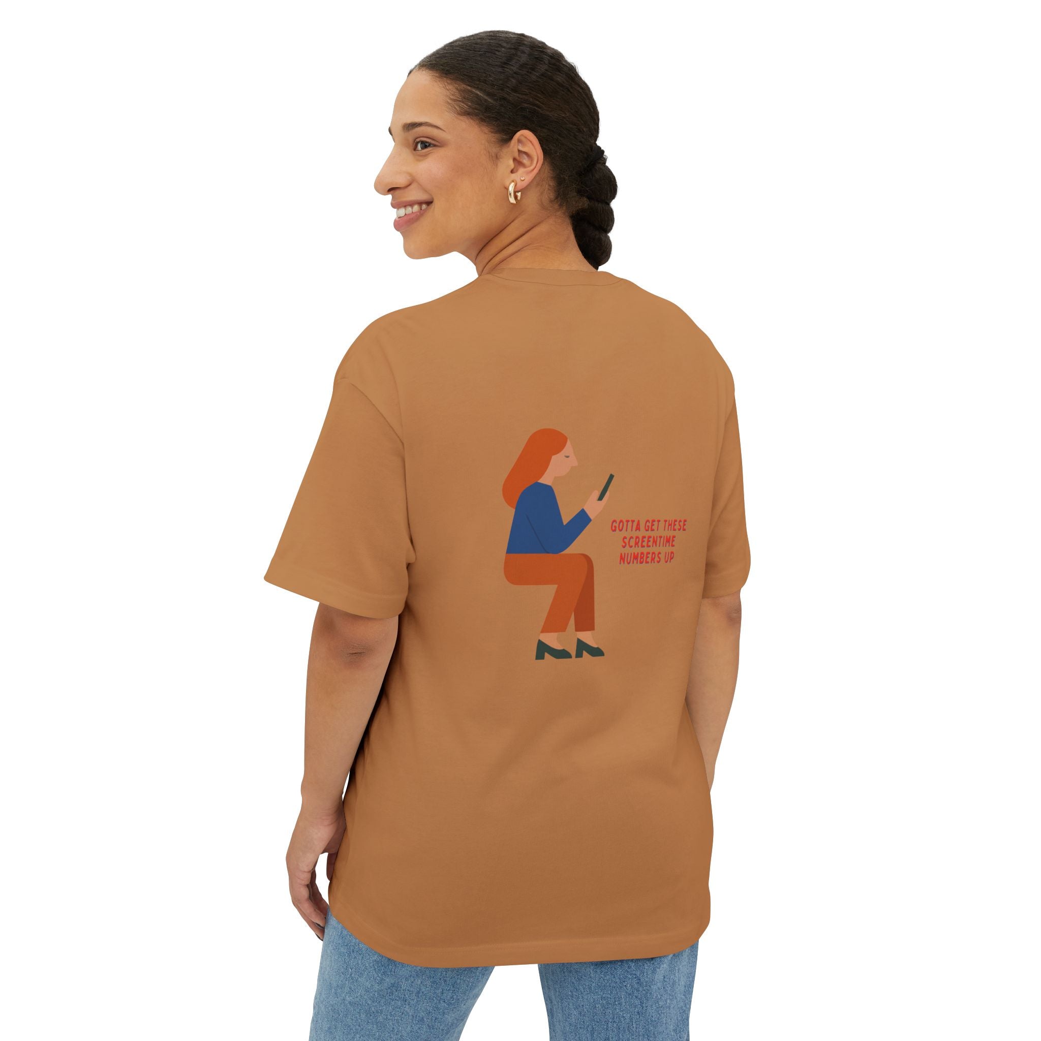 Screentime Oversize Unisex Graphic Tee