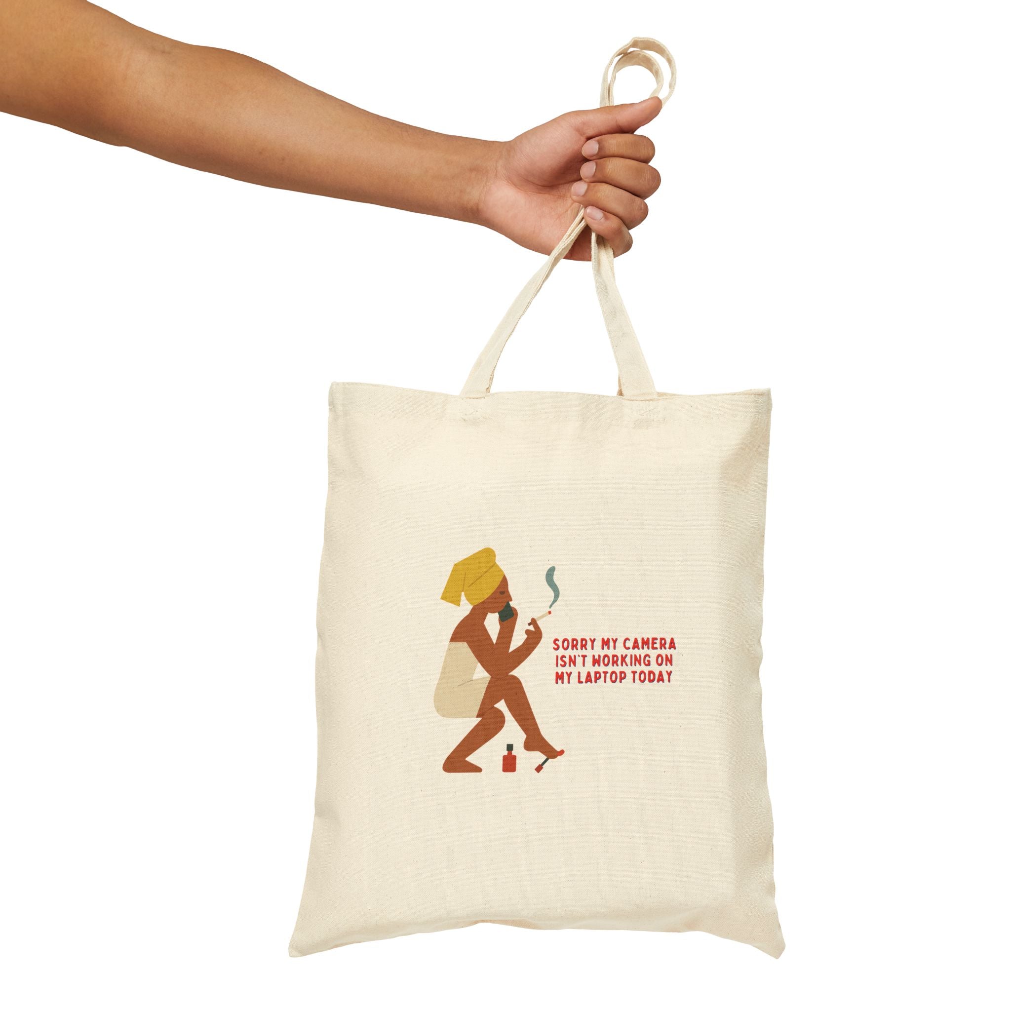 WFH Day Cotton Canvas Tote