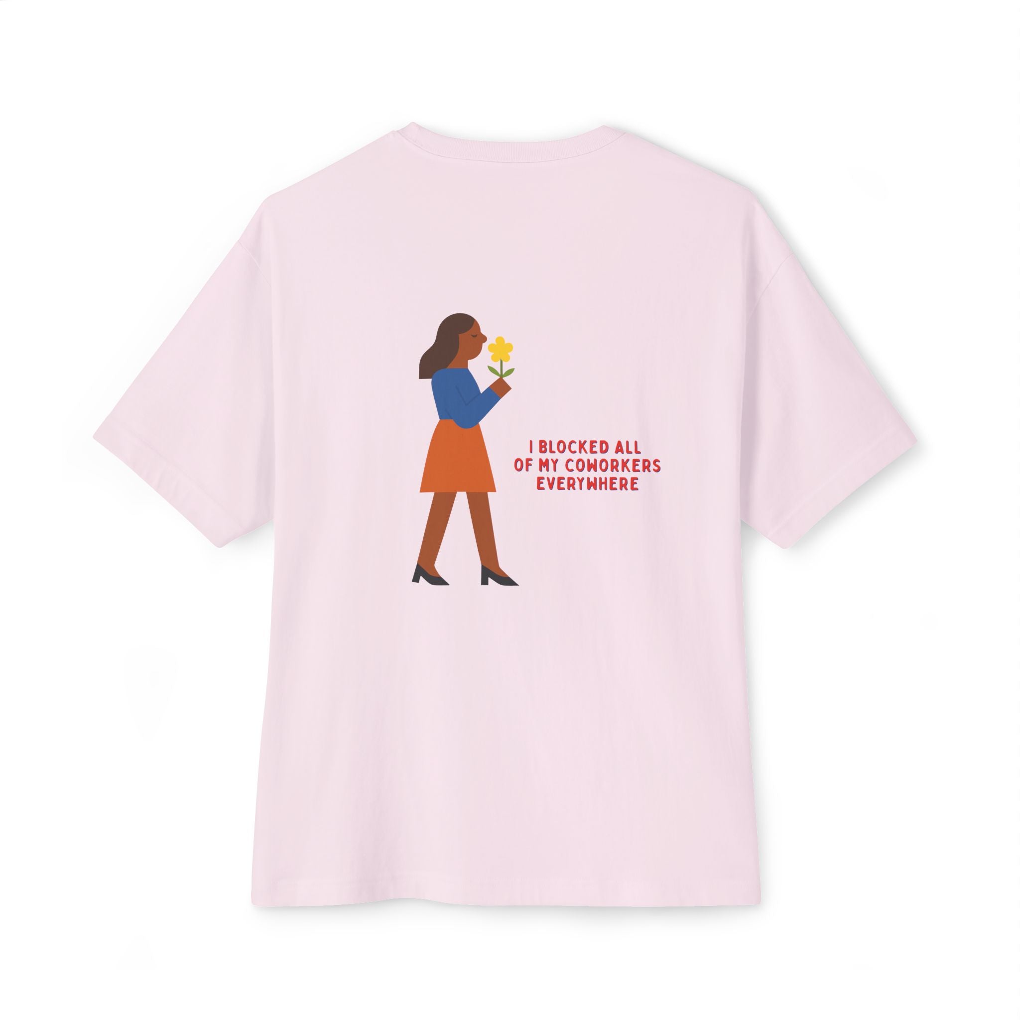 Blocked Coworkers Oversize Unisex Graphic Tee