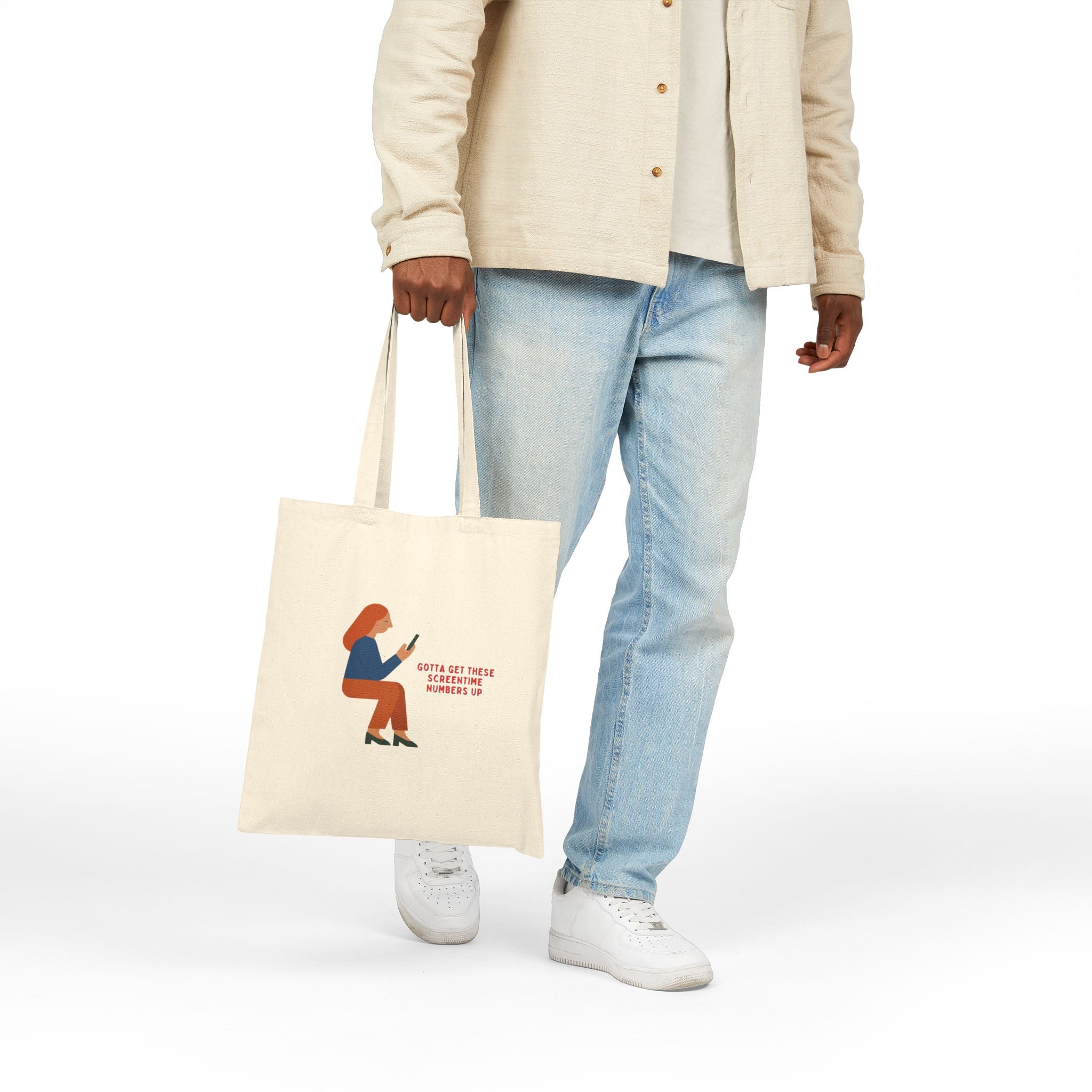 Screentime Cotton Canvas Tote