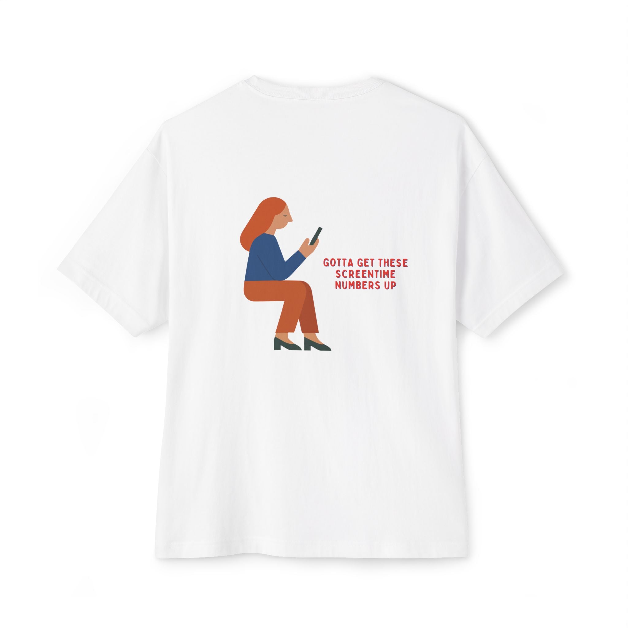 Screentime Oversize Unisex Graphic Tee