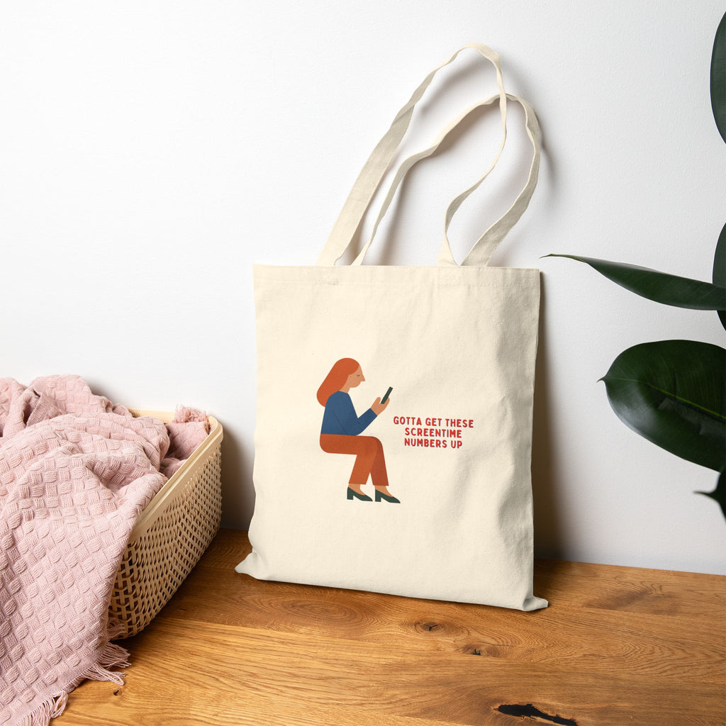 Screentime Cotton Canvas Tote