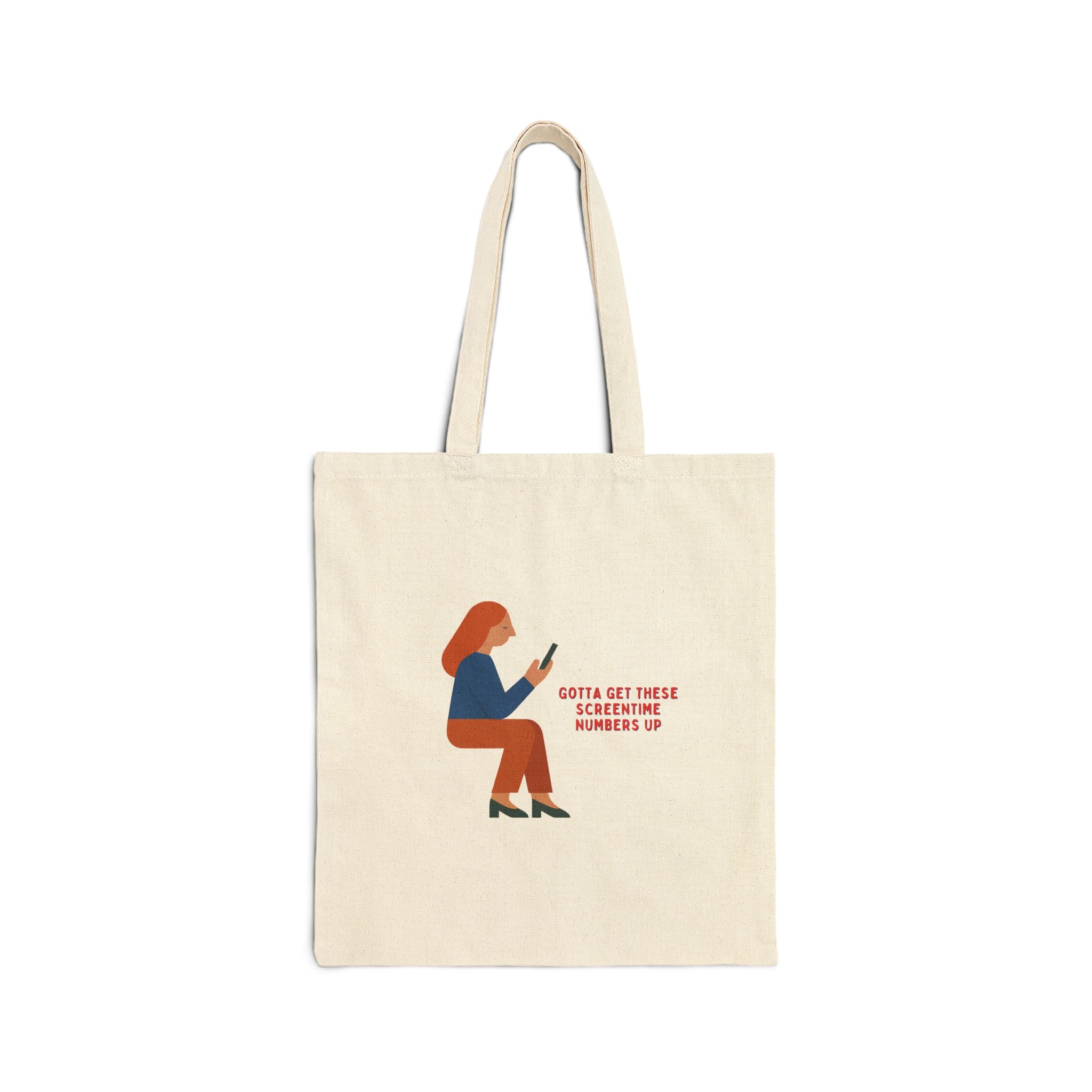 Screentime Cotton Canvas Tote